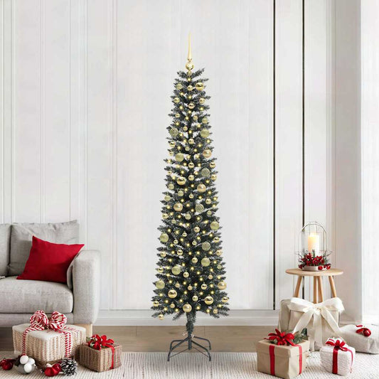 vidaXL Artificial Christmas Tree Green 210 cm 1