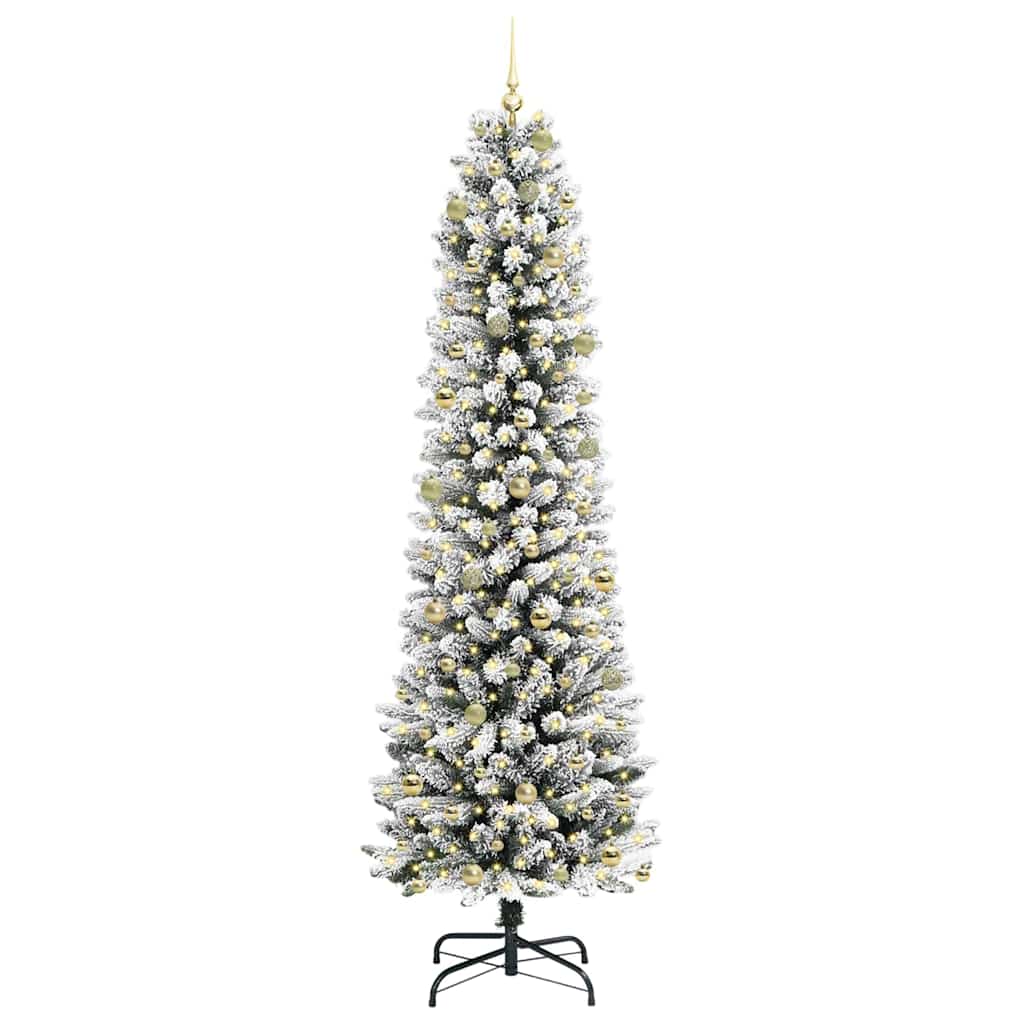 vidaXL Artificial Christmas Tree White 240 cm 3
