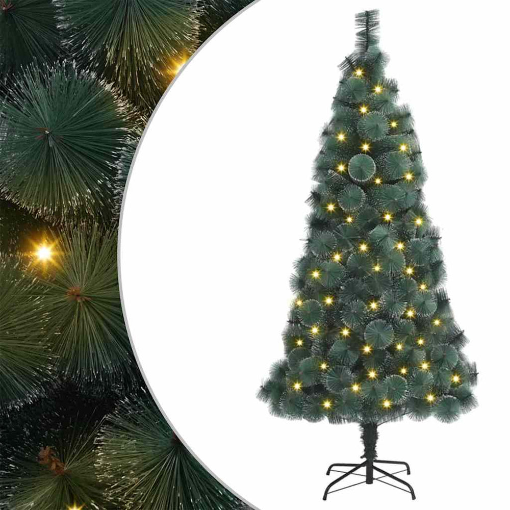 vidaXL Artificial Pre-lit Christmas Tree with Ball Set Green 180 cm