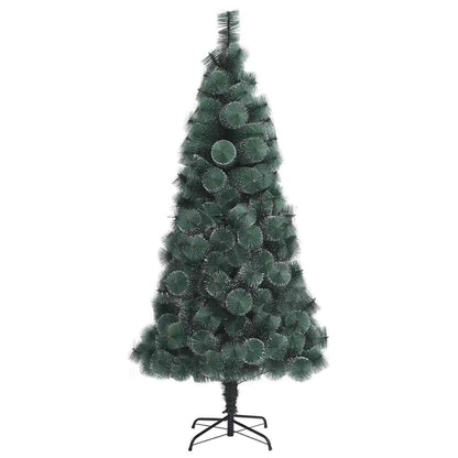 Artificial Pre-lit Christmas Tree with Ball Set Green 210 cm with LEDs &red balls