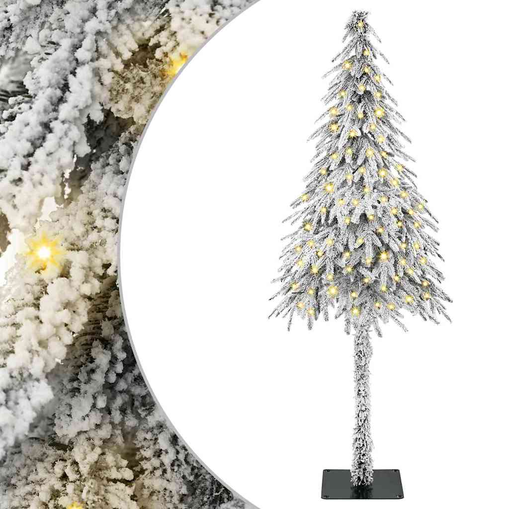 Christmas Tree White PE and Steel 150 cm with leds