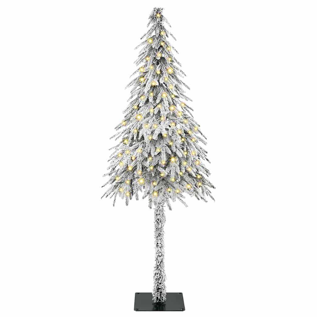 Christmas Tree White PE and Steel 150 cm with leds