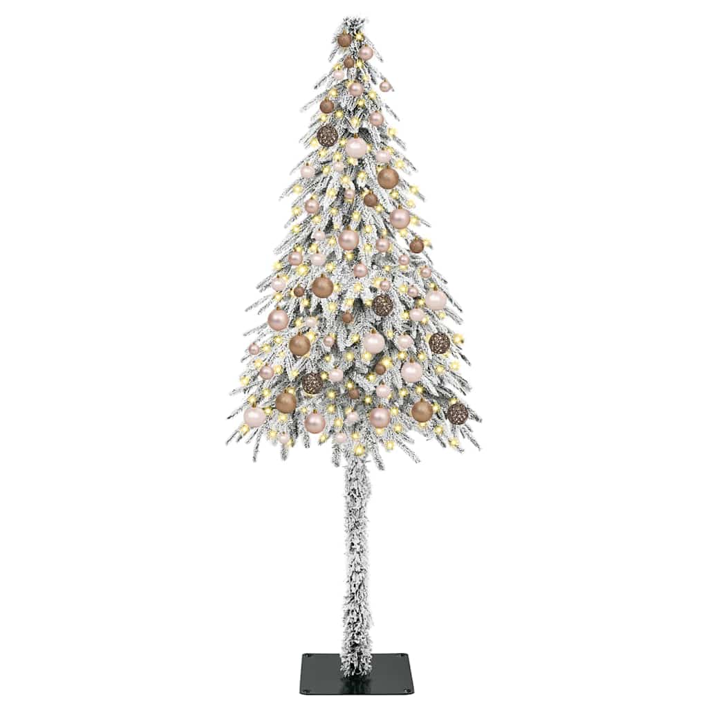 vidaXL Christmas Tree with 300 LEDs White 180 cm PE and Steel 3