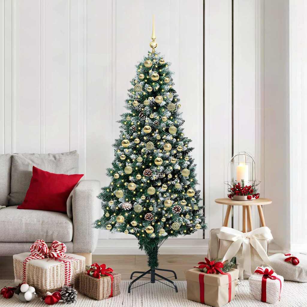 Artificial Christmas Tree Green 180 cm with 120 gold balls