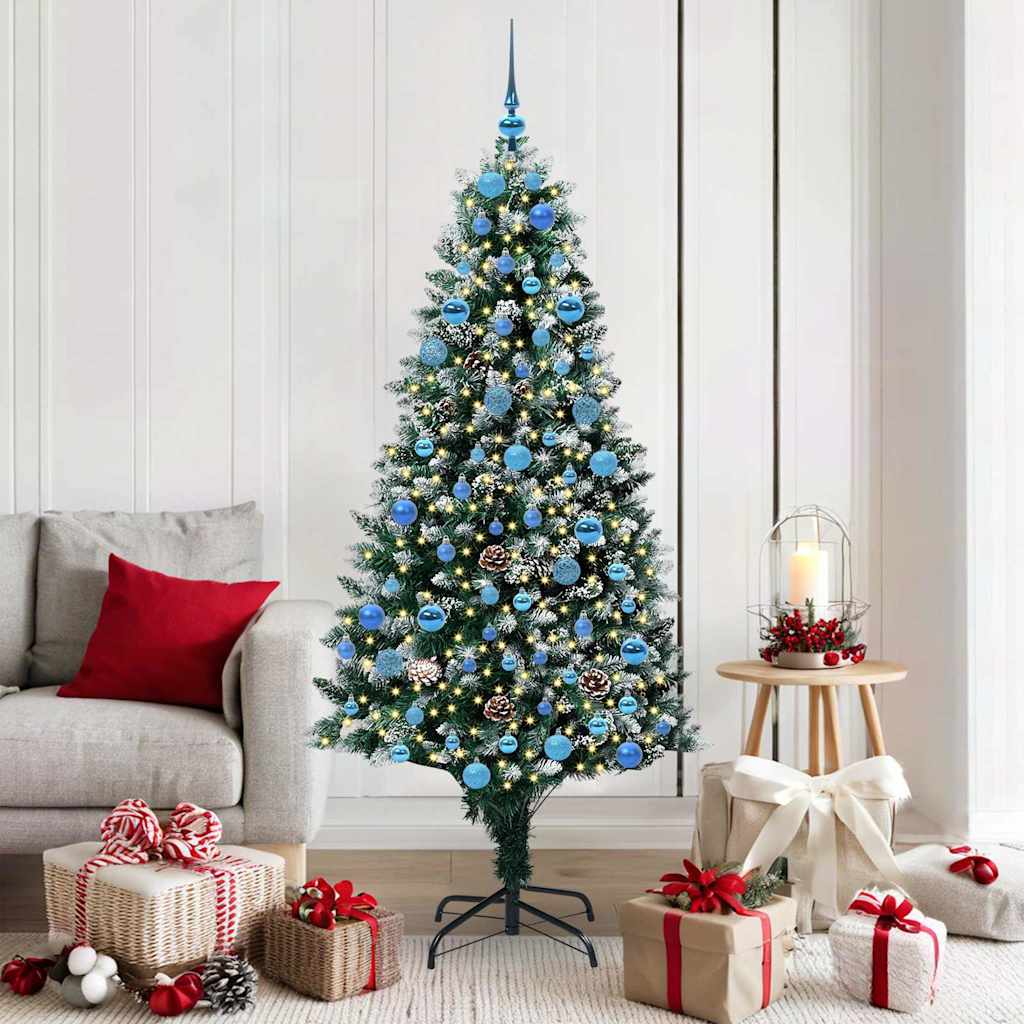 Artificial Christmas Tree Green 180 cm with 120 blue balls