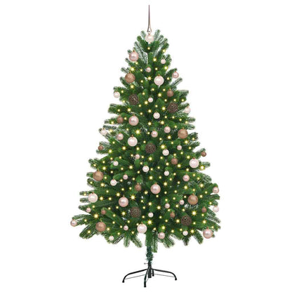 vidaXL Christmas Tree with 300 LEDs with Stand Green 180 cm PE 3