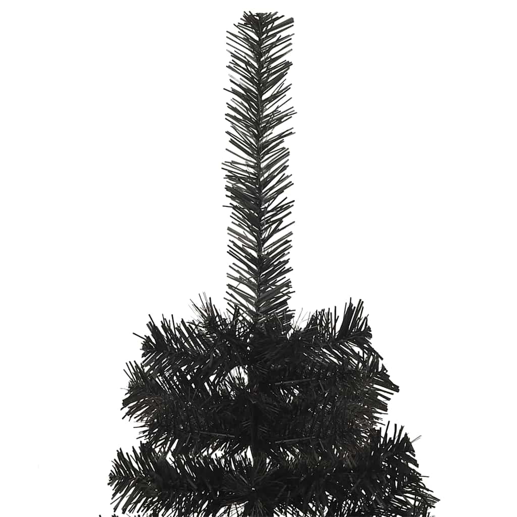 Christmas Tree PVC 180 cm Black with 300 LEDs