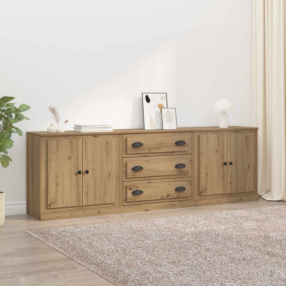 vidaXL Sideboards 3 pcs Engineered Wood