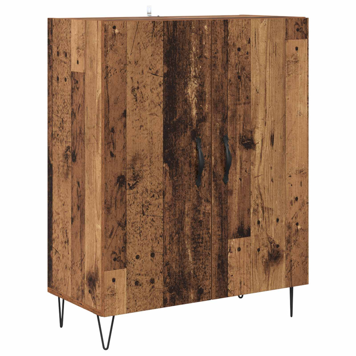 Highboard 69.5x34x180 cm Engineered Wood 2 Doors Old wood