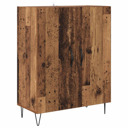 Highboard 69.5x34x180 cm Engineered Wood 2 Doors Old wood