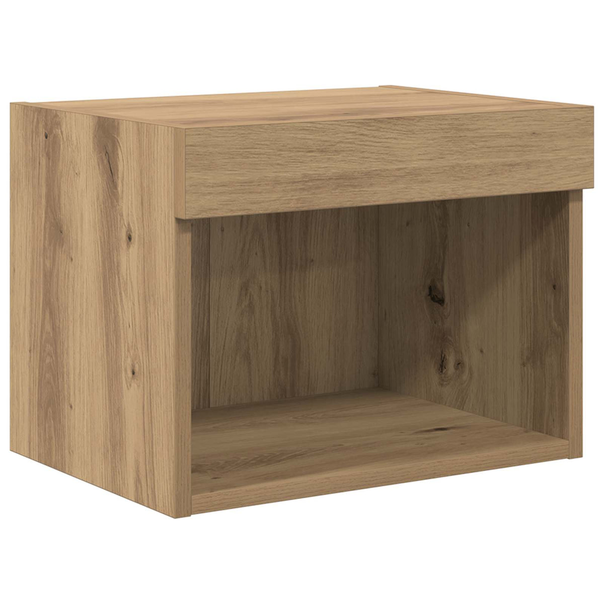 5 Piece TV Wall Units with LED Engineered Wood Artisan oak