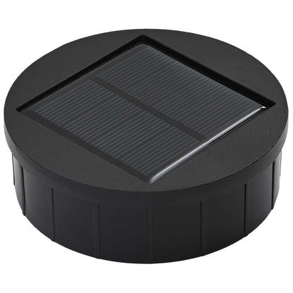 Solar Led Pathway Light 2 pcs Warm White Anthracite 18 x 18 x 50 cm