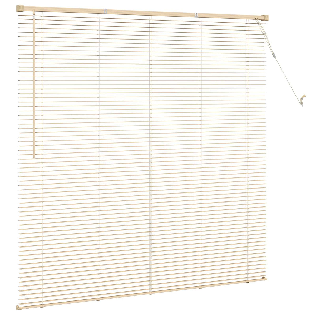 Venetian Blind with Pattern 25 mm PVC Drop 150 cm Light Brown 150 cm