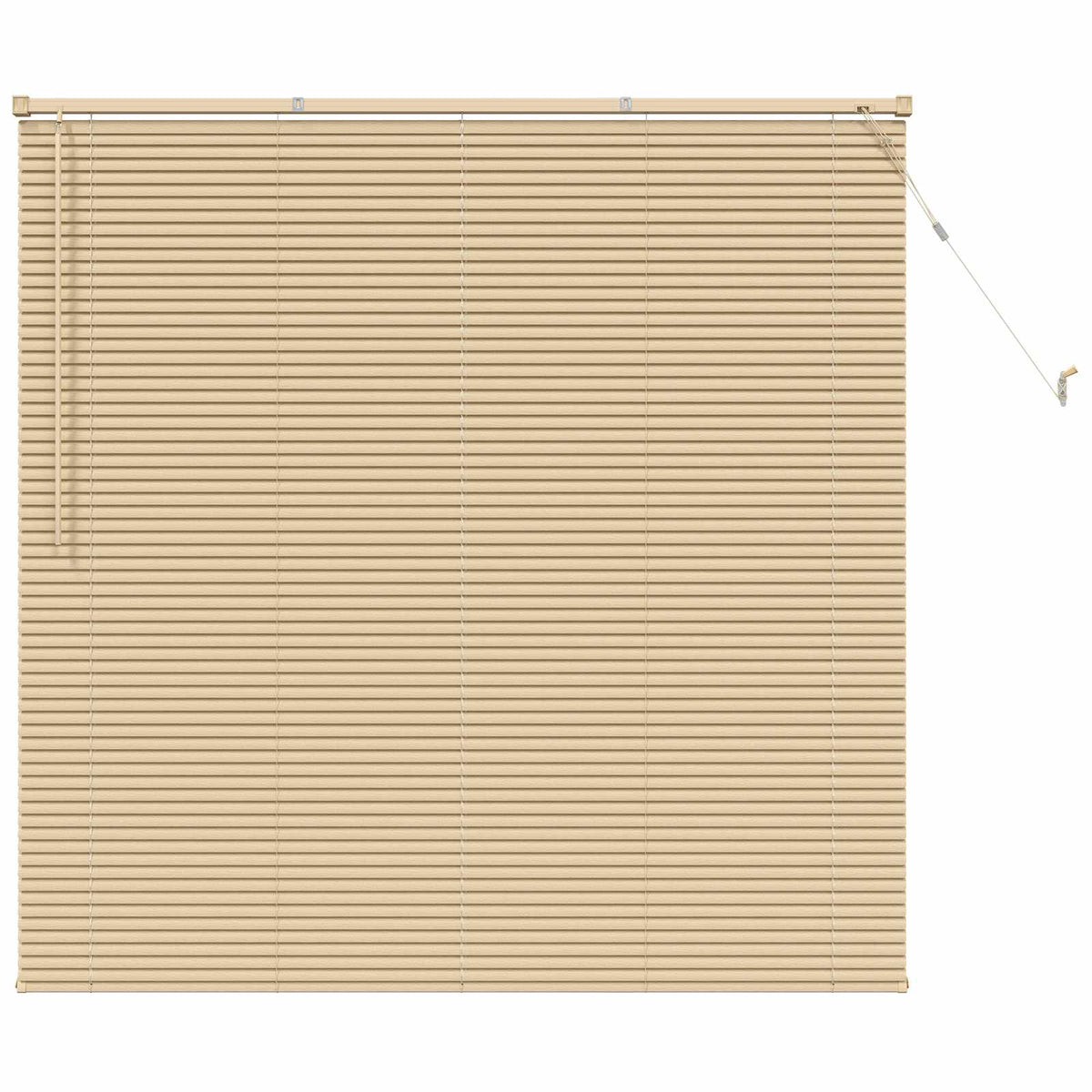 Venetian Blind with Pattern 25 mm PVC Drop 150 cm Light Brown 150 cm