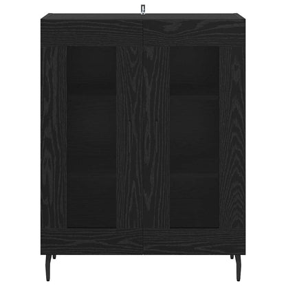 Sideboard 69,5x34x90 cm Engineered Wood Black oak