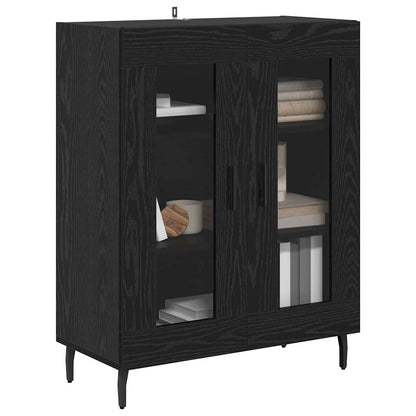Sideboard 69,5x34x90 cm Engineered Wood Black oak