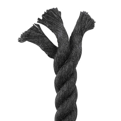 Jute Rope 100% Tossa jute Black Length 25 m 36 mm