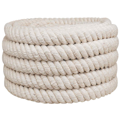 Jute Rope 100% Tossa jute White Length 25 m 30 mm