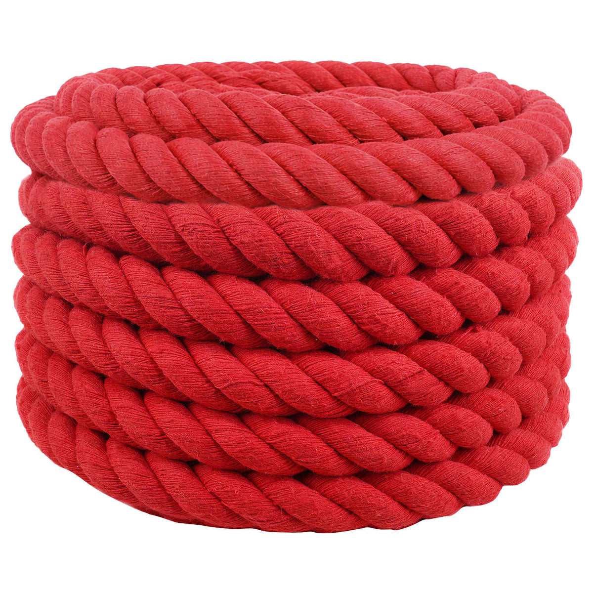Cotton Rope 100% Cotton Red Length 25 m 30 mm