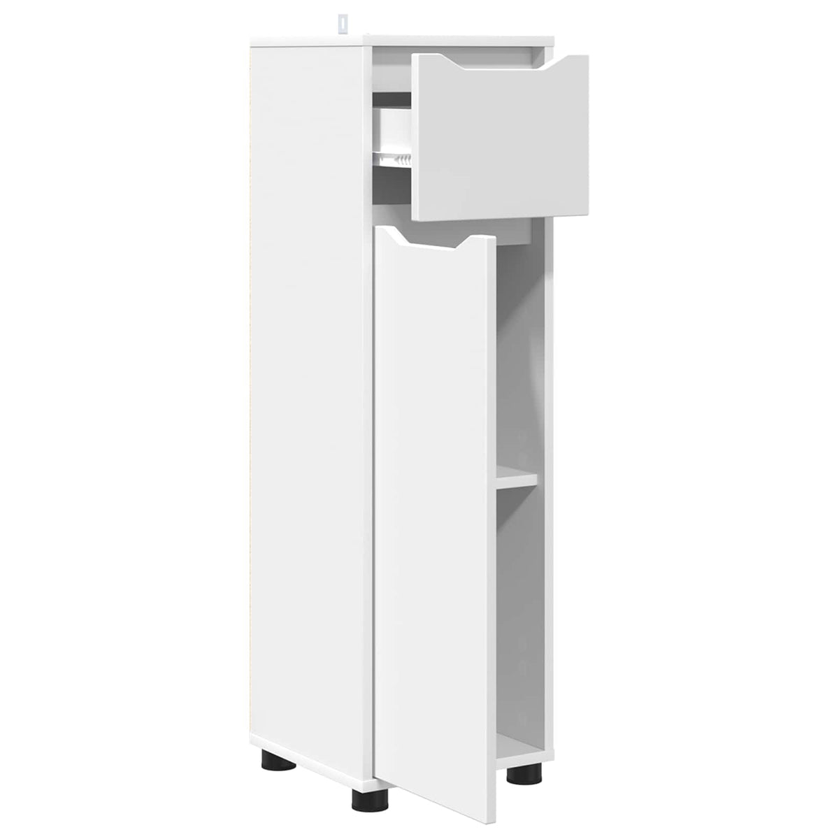 Bathroom Cabinet 30.5 x 30 x 101 cm Engineered Wood White