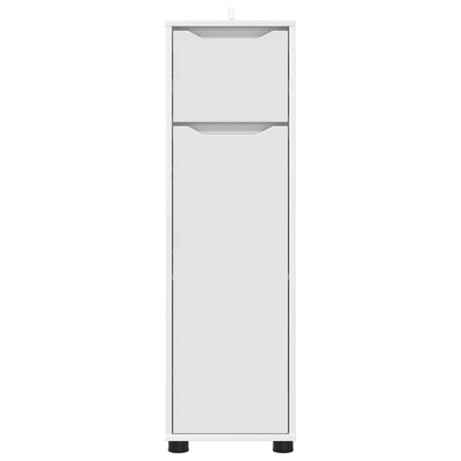 Bathroom Cabinet 30.5 x 30 x 101 cm Engineered Wood White