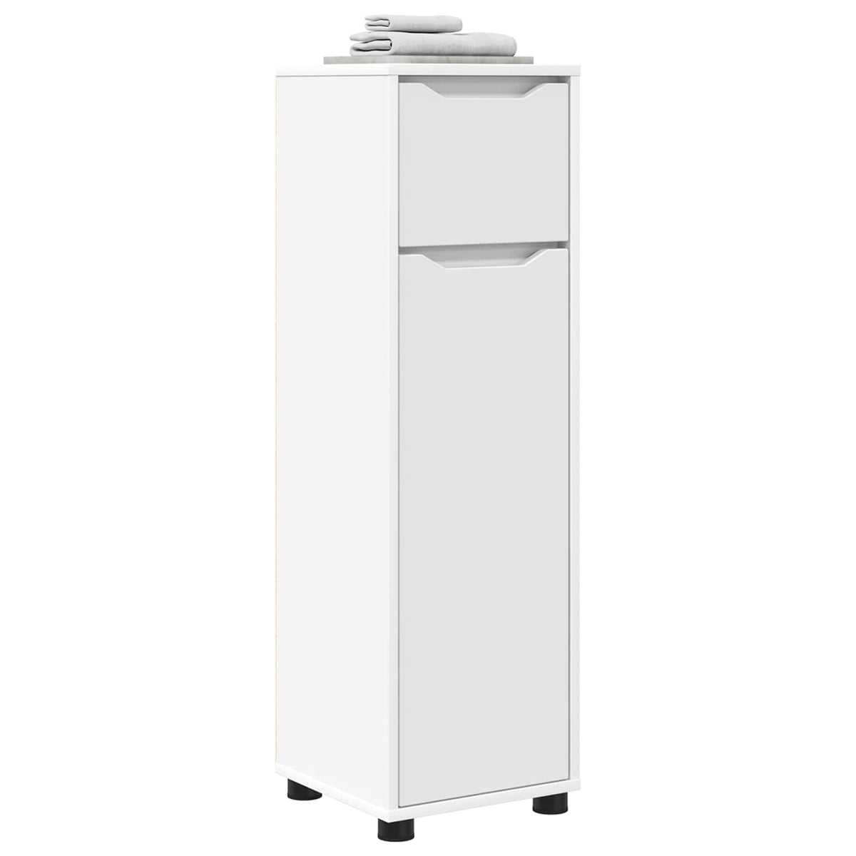Bathroom Cabinet 30.5 x 30 x 101 cm Engineered Wood White