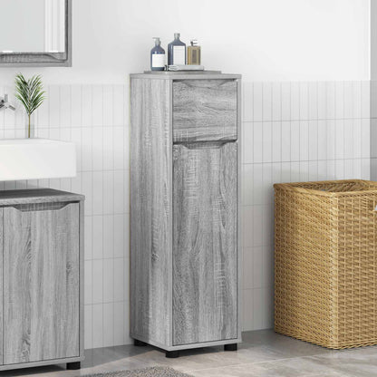 Bathroom Cabinet 30.5 x 30 x 101 cm Engineered Wood Grey sonoma