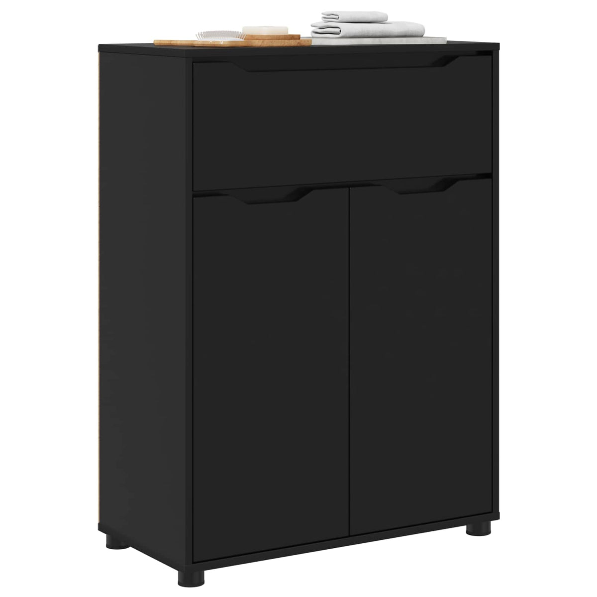 Bathroom Cabinet 72.5 x 36.5 x 100 cm Black