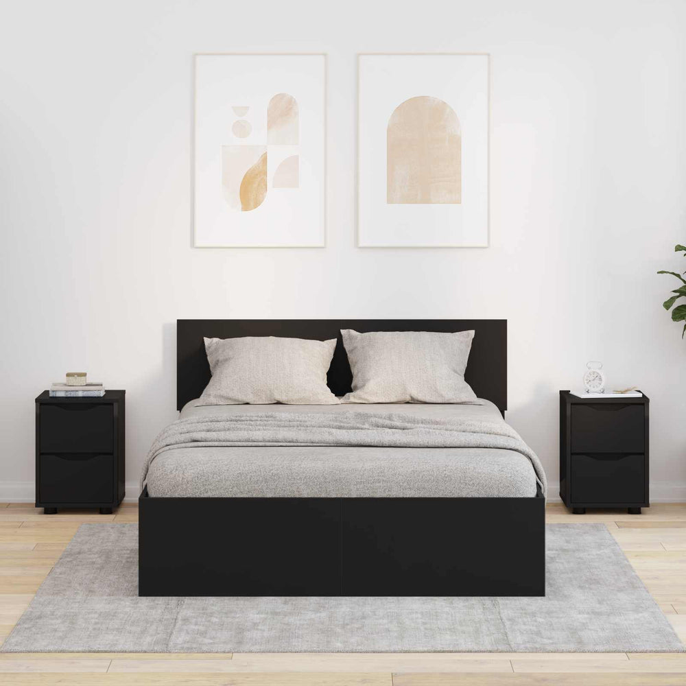vidaXL Bedside Table 30.5 x 30 x 43 cm Engineered Wood
