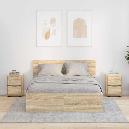 Bedside Table 30.5 x 30 x 43 cm Engineered Wood Sonoma oak 2
