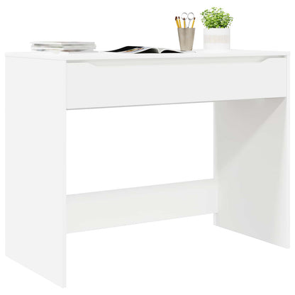 Desk with Drawer 100 x 50 x 78 cm Engineered Wood White