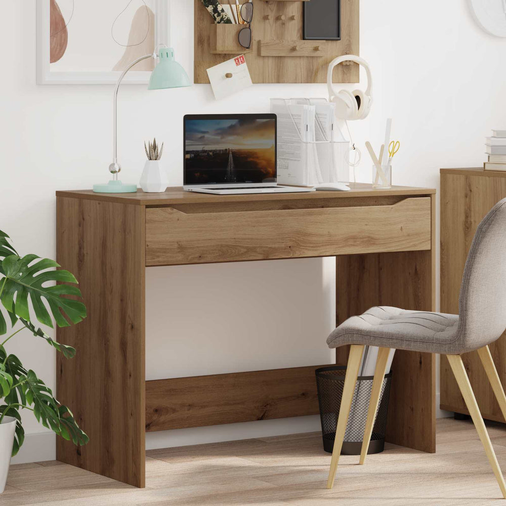vidaXL Desk with Drawer 100 x 50 x 78 cm Engineered Wood