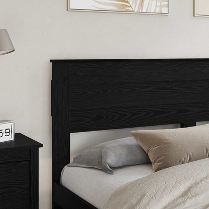 Headboard Engineered wood Black Oak 200 cm