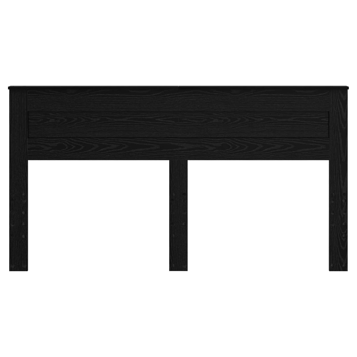 Headboard Engineered wood Black Oak 200 cm