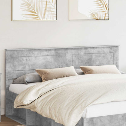 Headboard Engineered wood Concrete Grey 180 cm