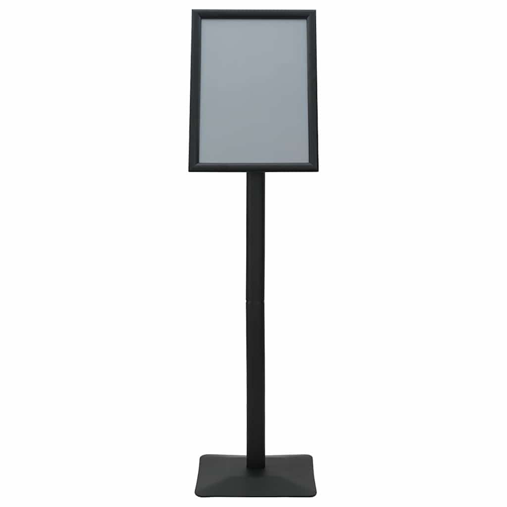 Pedestal Poster Stand Cast Iron Black A3