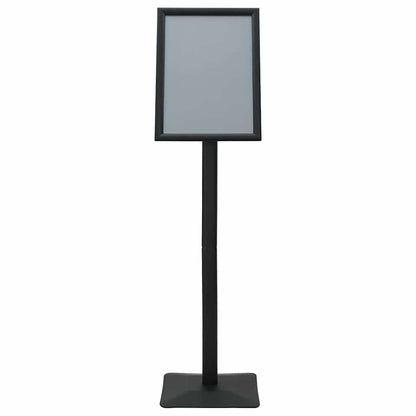 Pedestal Poster Stand Cast Iron Black A3