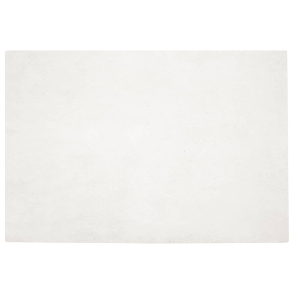 Anti-Slip Faux Rabbit Fur Rug OLITE Polyester Cream 160 x 230 cm