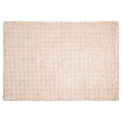 Anti-Slip Faux Rabbit Fur Blanket Olite 150 x 220 cm Beige