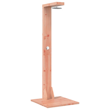 Outdoor Shower 210 cm Solid Pine Wood and Stainless Steel Natural douglas