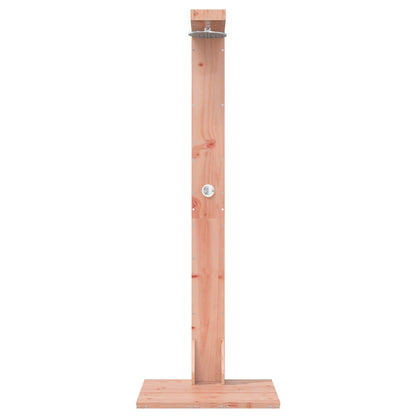 Outdoor Shower 210 cm Solid Pine Wood and Stainless Steel Natural douglas
