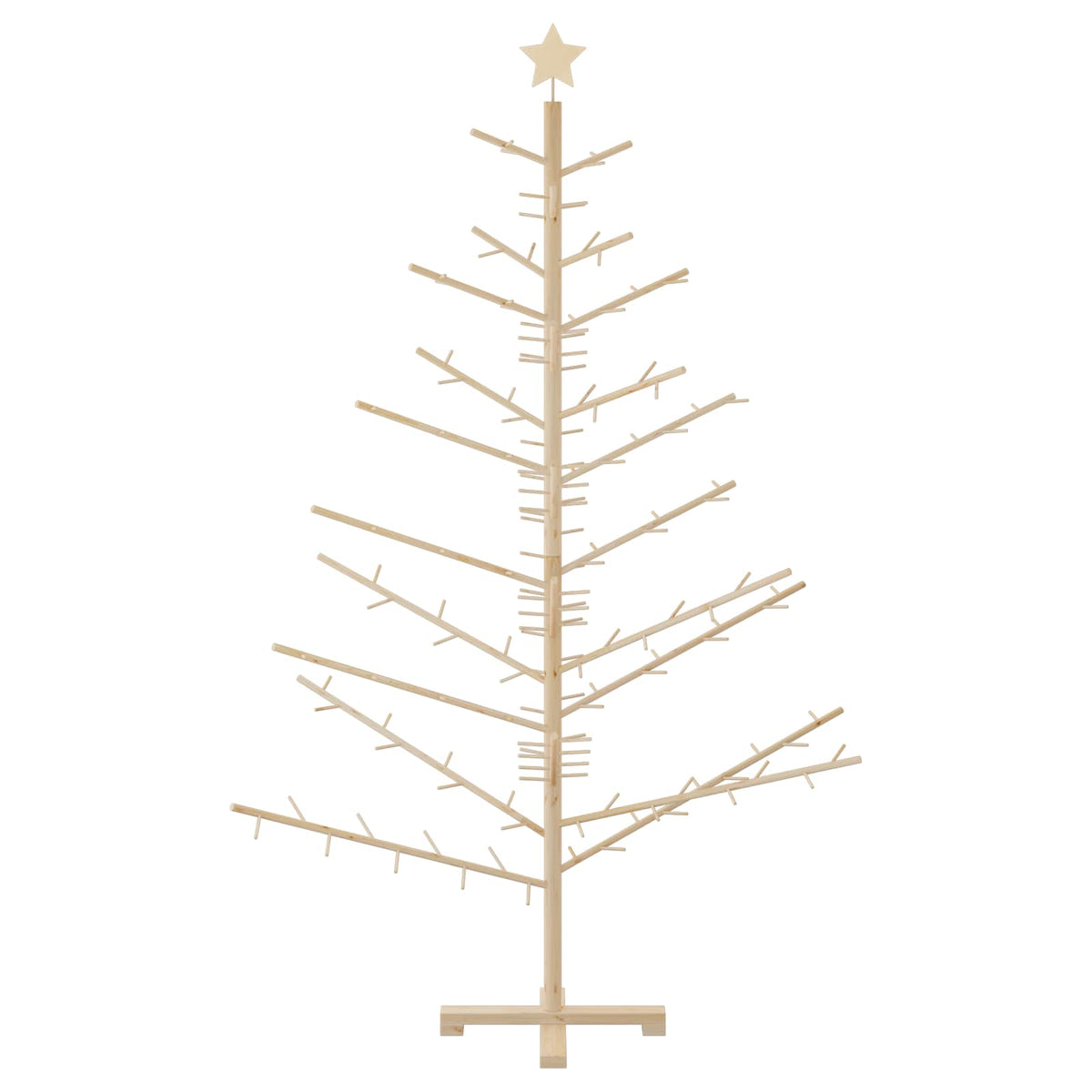 Wooden Christmas Tree KOTKA Bamboo and Solid Pine Wood Natural (unfinished) 180 cm