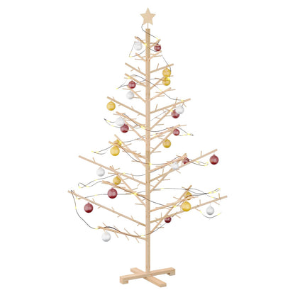 Wooden Christmas Tree KOTKA Bamboo and Solid Pine Wood Natural (unfinished) 180 cm
