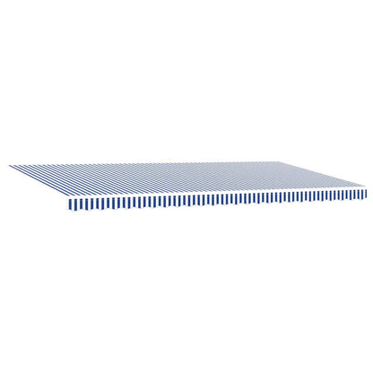 vidaXL Retractable Awning Blue and White 600 x 300 cm 5