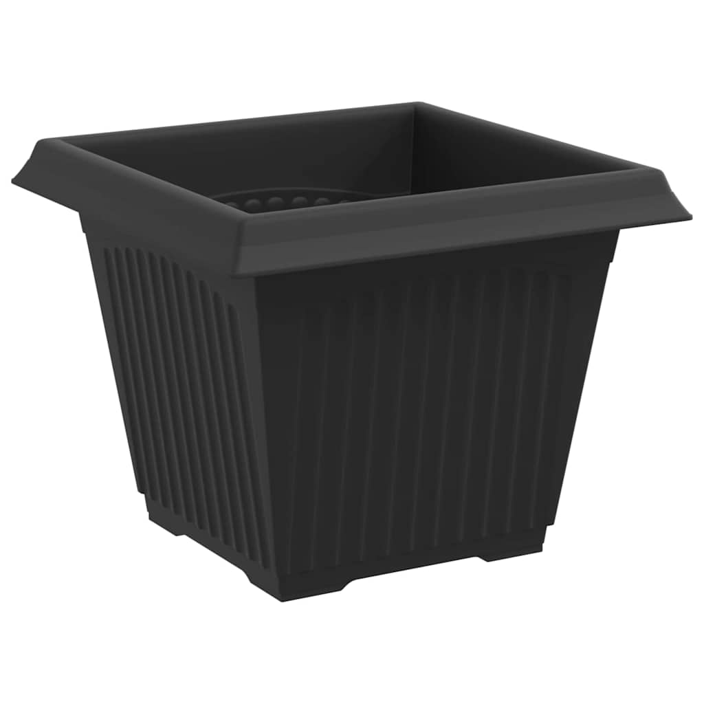 Plant Pots Plastic Black 6 pcs 33 cm 26 cm 33 cm