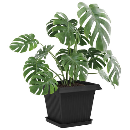 Plant Pots Plastic Black 6 pcs 33 cm 26 cm 33 cm