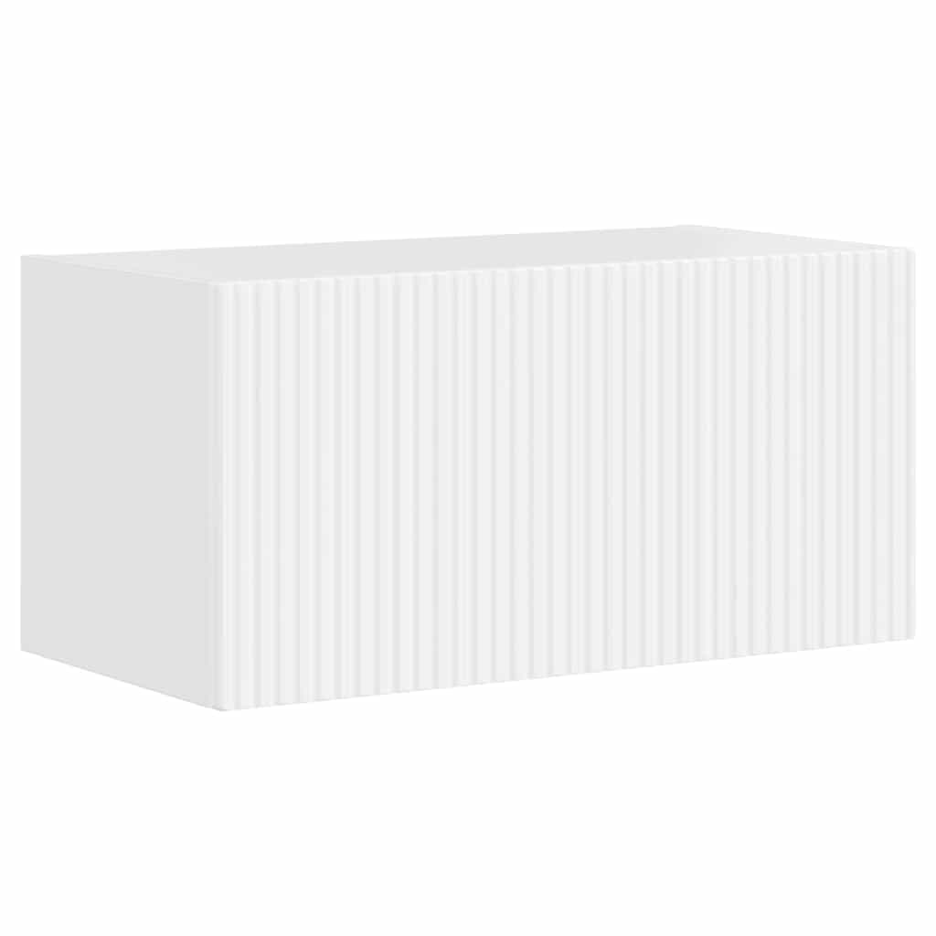 TV Wall Cabinet Engineered Wood 60 x 31 x 29.5 cm High gloss white