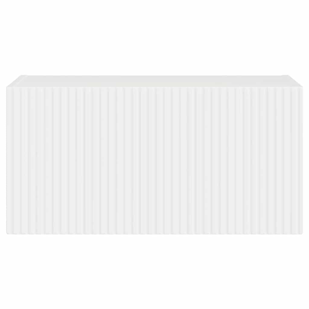 TV Wall Cabinet Engineered Wood 60 x 31 x 29.5 cm High gloss white