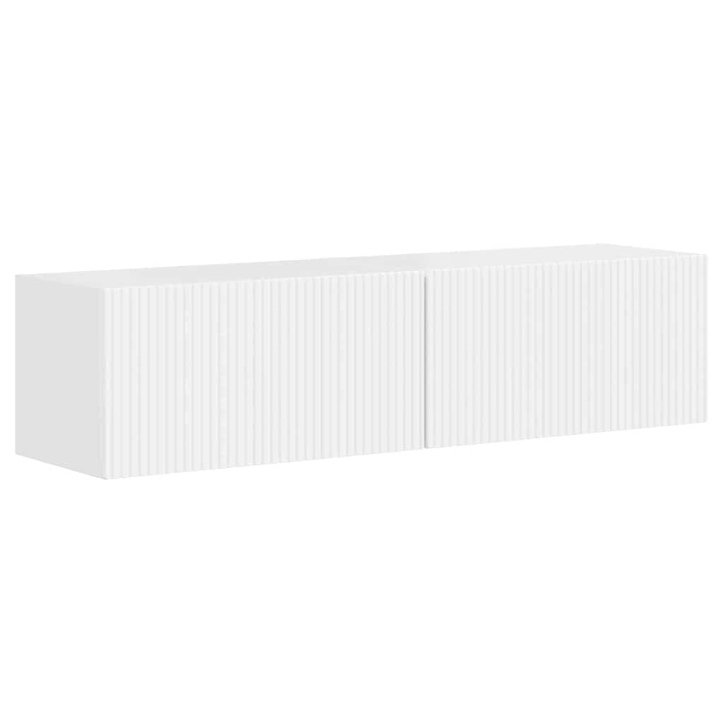 TV Wall Cabinet Engineered Wood 2 pcs 60 x 31 x 29.5 cm High gloss white