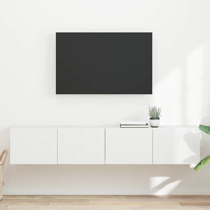 TV Wall Cabinet Engineered Wood 2 pcs 78.5 x 31 x 29.5 cm White